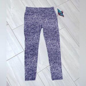 Bar III Stretch herringbone print legging -Size L